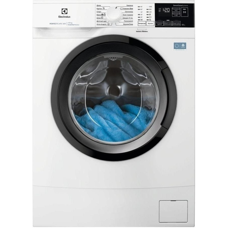 Electrolux Пральна машина Electrolux фронтальна, 7кг, 1200, A+++, 48см, дисплей, інвертор, білий
