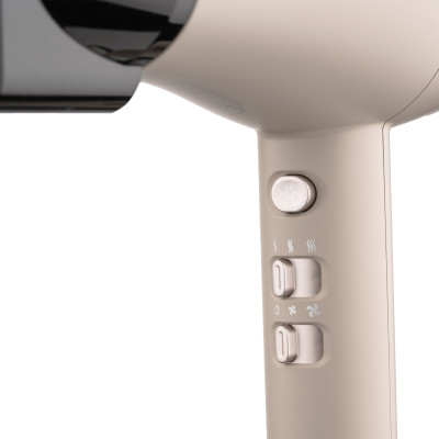 ARDESTO Фен Pearl Cream HD-Y700PERL, 1800-2000Вт, 2 швидкості, 3 темп.режими, бежевий ARDESTO Фен Pearl Cream HD-Y700PERL, 1800-2000Вт, 2 швидкості, 3 темп.режими, бежевий