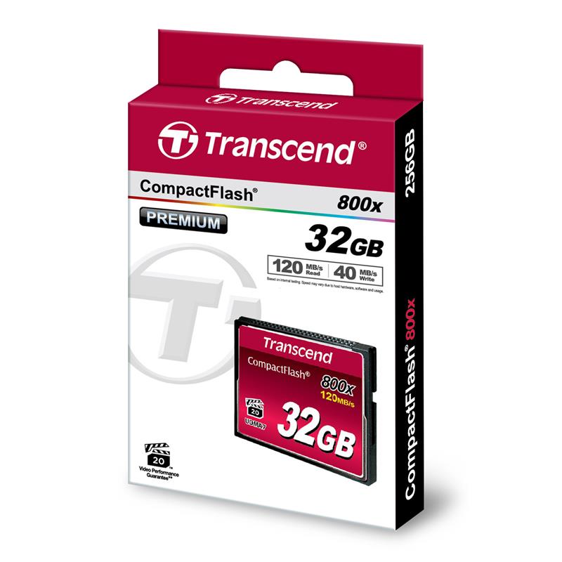 Transcend Карта пам'яті CF 32GB 800X