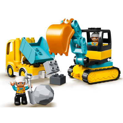 LEGO Конструктор DUPLO Вантажівка і гусеничний екскаватор 10931