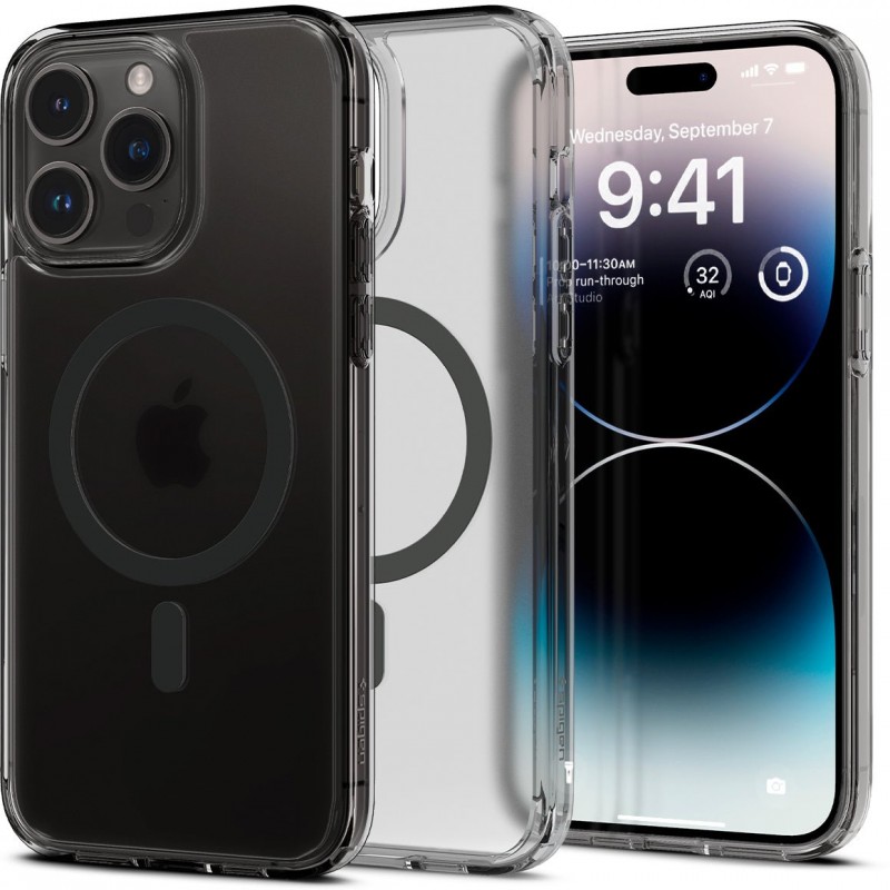 Spigen Чохол для Apple iPhone 14 Pro Ultra Hybrid MagFit, Frost Black