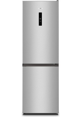 Gorenje Холодильник з нижн. мороз., 185х60х60см, 2 дв., Х- 207л, М- 93л, A+, NoFrost Plus, Fresh zone, дисплей, сірий