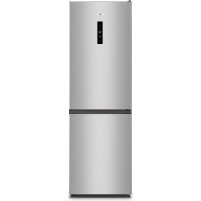 Gorenje Холодильник з нижн. мороз., 185х60х60см, 2 дв., Х- 207л, М- 93л, A+, NoFrost Plus, Fresh zone, дисплей, сірий