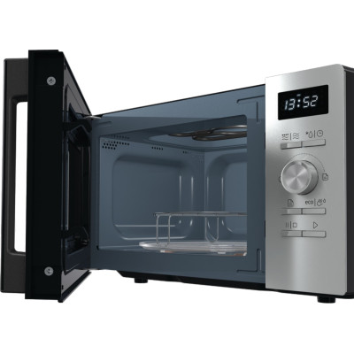 Gorenje Мікрохвильова піч, 20л, електр. керув., 800Вт, гриль, дисплей, 11 програм, нерж