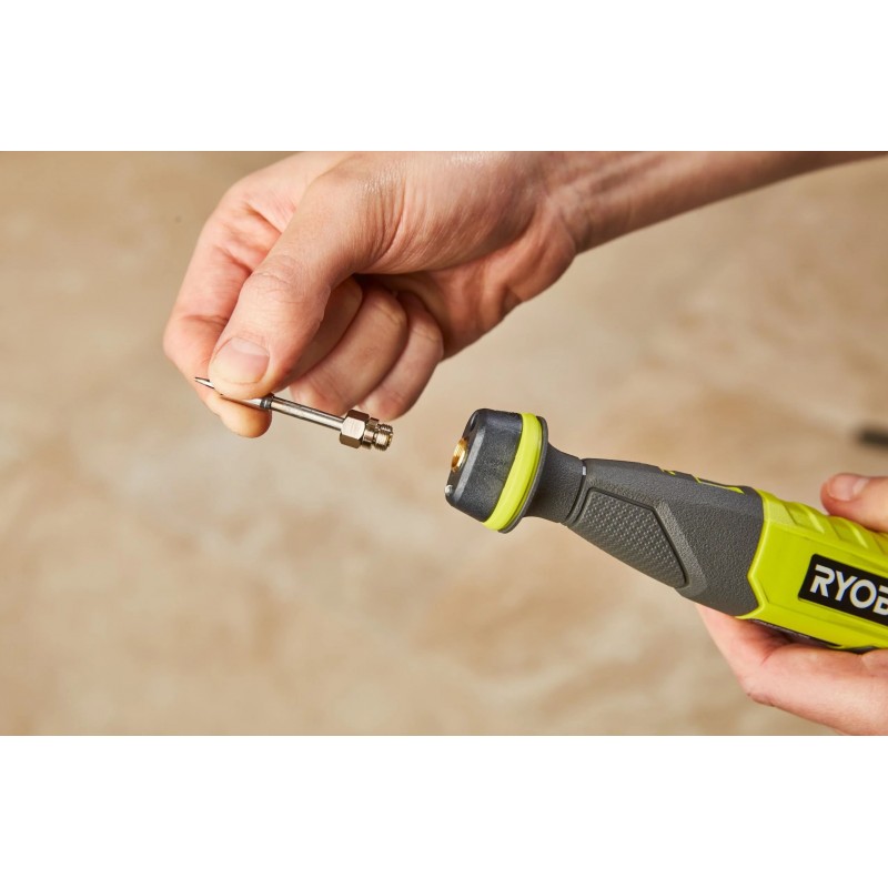 Ryobi Паяльник акумуляторний USB Lithium RSI4-120G 4В 2А·год 460°С світлодіодне підсвічування 0.1кг