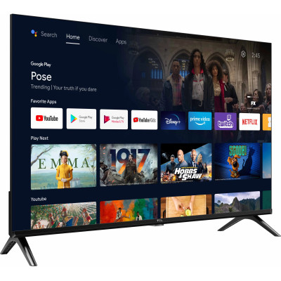 TCL Телевізор 32" LED HD 60Hz Smart Android TV Black