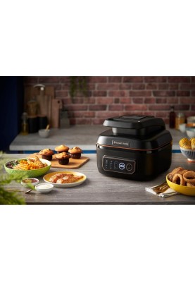 Russell Hobbs Мультипіч SatisFry Air&Grill, 1745Вт, чаша-5.5л, сенсорне керув., алюміній/пластик,чорно-оранжевий