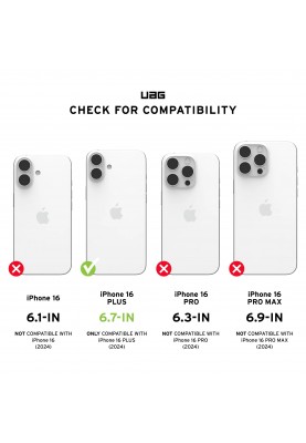 UAG Чохол для iPhone 16 Plus, Monarch Pro Magsafe, Kevlar Black