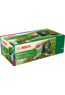 Bosch Ножиці для трави акумуляторні AdvancedShear 18V-10 + насадка кущоріз 10/20см крок різу 8мм 1xPBA 2.0Ah 2.45кг