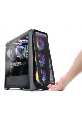 Zalman Корпус N5 MF, без БЖ, 1xUSB3.0, 2xUSB2.0, 4x120mm RGB fans, Acrylic Side Panel, ATX, чорний