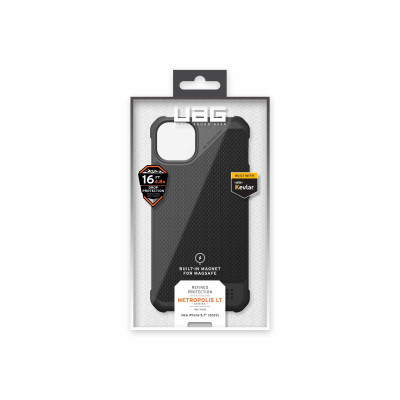 UAG Чохол для Apple iPhone 14 Plus Metropolis LT Magsafe, Kevlar Black
