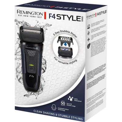 Remington Бритва електр. сіткова F4 STYLE SERIES, бритв.головок-3, сух.+волог., тример, чорний