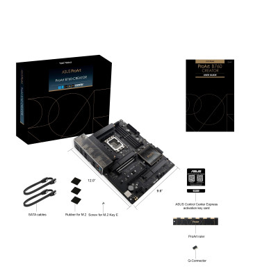 ASUS Материнська плата PROART B760-CREATOR s1700 B760 4xDDR5 M.2 HDMI DP ATX
