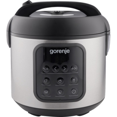 Gorenje Мультиварка, 476Вт, міні, чаша-2л, електронне керув., 5 програм, метал/пластик, чорний