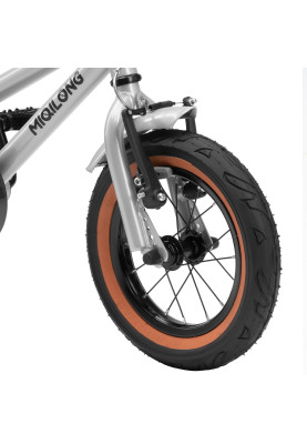 Miqilong Дитячий велосипед ST 12" сріблій