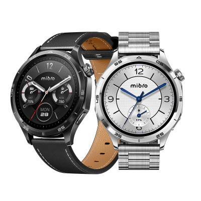 Mibro Смарт-годинник GT 46мм, 1.43", 466x466, AMOLED, BT 5.3, GPS, 5 ATM, сріблястий