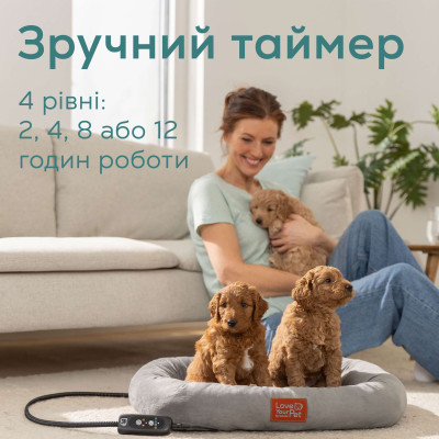 Beurer Електролежанка для тварин Beurer, 60x50см, 12Вт, 2 режими, сірий