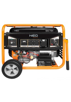 Neo Tools Генератор бензиновий 04-731, 6.0/6.5кВт, 1х12В та 2х230В (16А) та 1x230В(32А), бак 25л, 313г/кВтГ, 85 кг