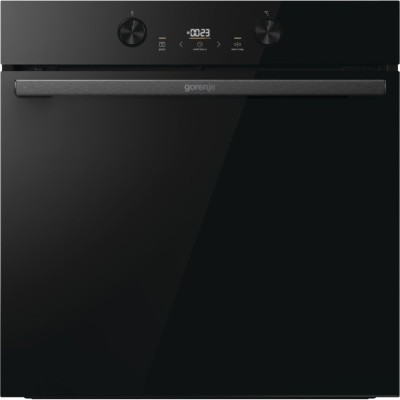 Gorenje Духовий шафа електричний, 77л, A+, пара, дисплей, піроліз, чорний