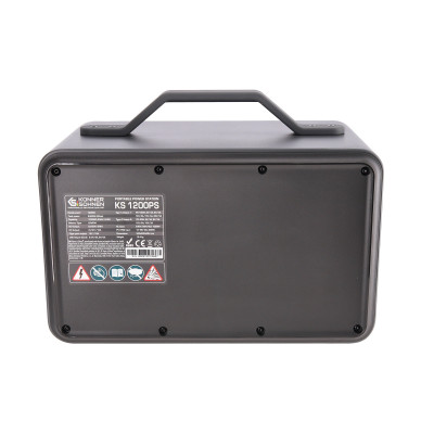 Könner & Söhnen Портативна електростанція KS 1200PS, 1200Вт, 1030Вт/рік, LifePo4, Bluetooth, 12.4кг