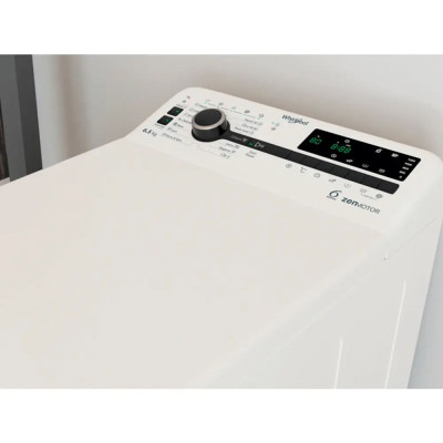 Whirlpool Пральна машина Whirlpool вертикальна, 6,5кг, 1200, С, 60см, дисплей, інвертор, білий Whirlpool Пральна машина Whirlpool вертикальна, 6,5кг, 1200, С, 60см, дисплей, інвертор, білий