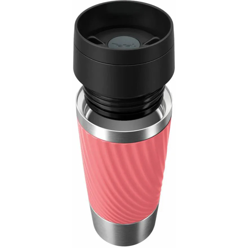 Tefal Термочашка Travel Mug Classic Twist, 0.36л, нержавіюча сталь, кораловий