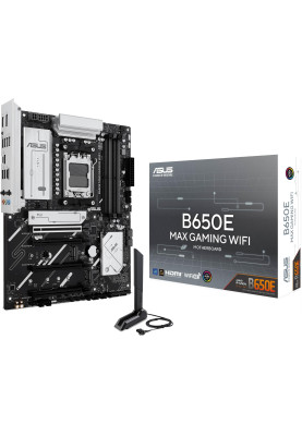 ASUS Материнська плата B650E MAX GAMING WIFI sAM5 B650 4xDDR5 M.2 HDMI DP ATX