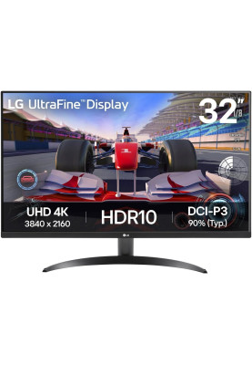 LG Монітор LG 32" 32UR500K-B 2x HDMI, DP, Audio, VA, 3840x2160, 4ms, DCI-P3 90%, FreeSync, HDR10