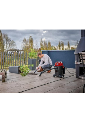 Einhell Пилосос професійний TC-VC 1825 А, 1250 Вт, пластик 25 л, 180 мбар, шланг 2.5 м, кабель 3 м, розетка 2.2 кВт, 4.2 кг