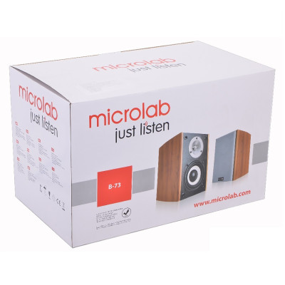 Microlab Акустична система B-73 2.0, mini-jack, дерево