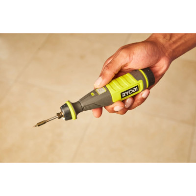 Ryobi Паяльник акумуляторний USB Lithium RSI4-120G 4В 2А·рік 460°С світлодіодне підсвічування 0.1кг