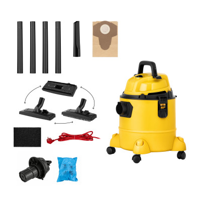 2E Пилосос професійний 2E PowerClean 20P 1000Вт 15кПа контейнер 20л вологій/сухій прибирання функція повітродувки IPX4 4.8кг