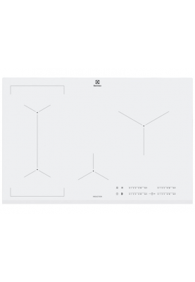 Electrolux Варильна поверхня індукційна, 80см, розширена зона, білий