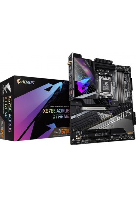 Gigabyte Материнська плата X670E AORUS XTREME X670 sAM5 4xDDR5 M.2 Wi-Fi BT HDMI BT EATX