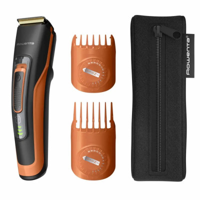 Rowenta Машинка для стрижки Sport Collection, акум., роторний мотор, насадок-2, кейс, сталь, чорно-помаранчевий