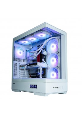 Zalman Корпус P50 DS без БР, 2xUSB3.0, 1xUSBType-C, 4x120мм ARGB, VGA 435мм, LCS ready, TG Side Panel, ATX, білий