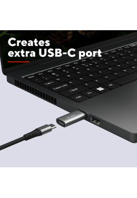 Trust Адаптер Calyx USB-C > USBA3.2, 2шт, чорний