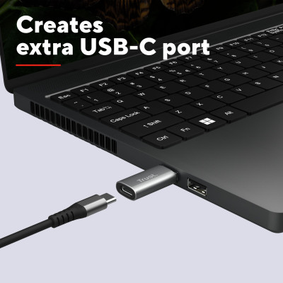 Trust Адаптер Calyx USB-C > USBA3.2, 2шт, чорний