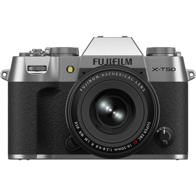 Fujifilm Цифр. фотокамера X-T50 + XF16-50mmF2.8-4.8 R LM WR Kit Silver