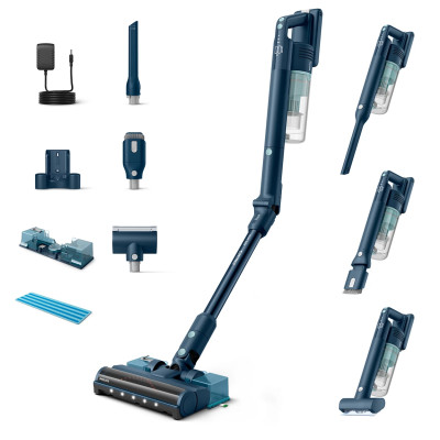 Philips Пилосос безпровідний Flex Series 5000, вологе прибирання, конт пилок -0.27л, автон. робота до 60хв, PowerCyclone 10, сіро-зелений