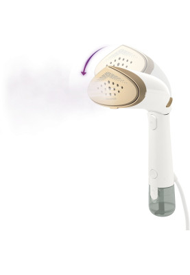 Philips Відпарювач компактний Series 7000, 1500Вт, 100 и 200мл, паровий удар -28гр, рукавичка, чохол, нерж. сталь, білий