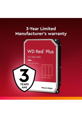 WD Жорсткий диск 8TB 3.5" 5640 128MB SATA Red Plus NAS