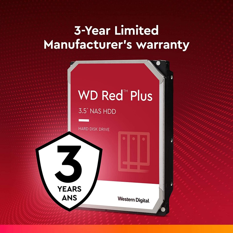 WD Жорсткий диск 8TB 3.5" 5640 128MB SATA Red Plus NAS