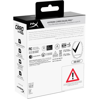 HyperX Гарнітура Cirro Buds Pro TWS WL USB-A Black