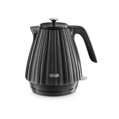 Delonghi Електрочайник Ballerina, 1.7л, Strix, пластик, чорний
