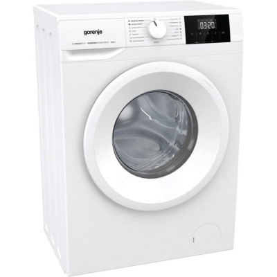 Gorenje Пральна машина фронтальна, 6кг, 1000, A+++, 43.5см, дисплей, пар, інвертор, білий