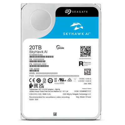 Seagate Жорсткий диск Seagate 20TB 3.5" 512MB SATA SkyHawk AI