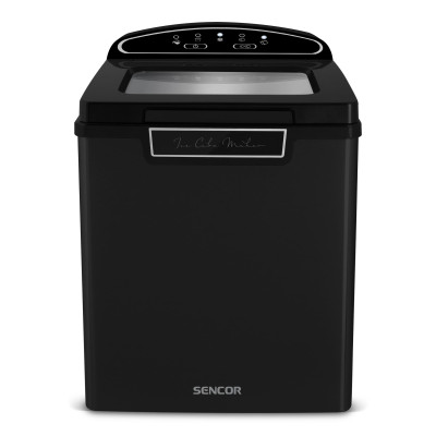 Sencor Льодогенератор побутовий SIM3000BK, 105 Вт, 12 кг/добу, об'єм 1.9л, приготування за 9 хв, 2 розміри льоду, чорний