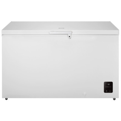 Gorenje Морозильна скриня, 420л, А+, ST, Дисплей, білий