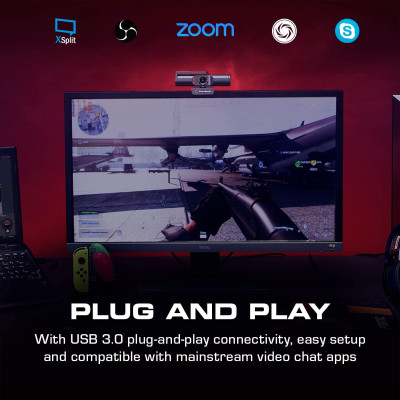 AVerMedia Веб-камера Live Streamer CAM PW513 4K Black